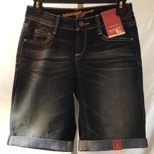 NEW Arizona Bermuda Jean Shorts, Size 1